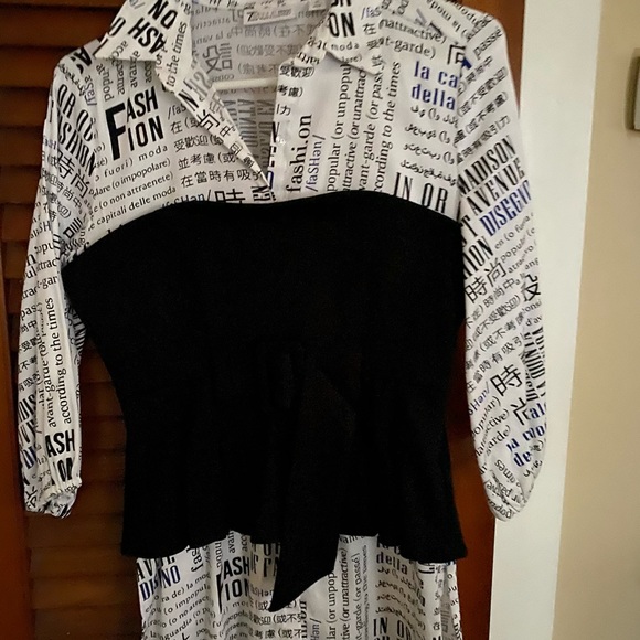 New York and Company faux bustier blouse - Picture 2 of 6